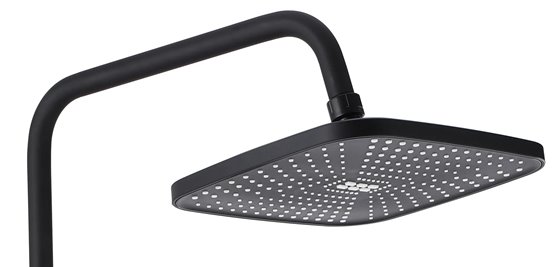 Czarny zestaw prysznicowy Storm Rea