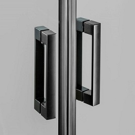 Kabina prysznicowa półokrągła 80x80 K-0565 New Varia Black