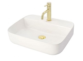 Bateria umywalkowa niska Lungo Gold Rea
