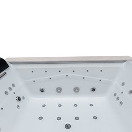 Wanna z hydromasażem prostokątna do zabudowy + obudowa Kalambo WH 190x150 cm