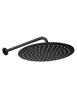 Czarny zestaw prysznicowy podtynkowy box Foss Clif Rea