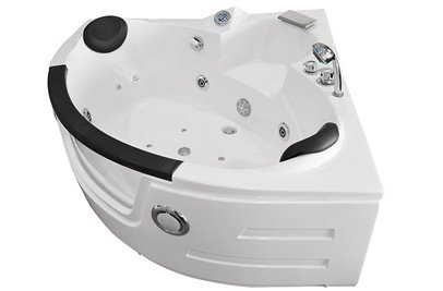 Wanna łazienkowa z hydromasażem Spa narożna 135x135 cm MO-0322