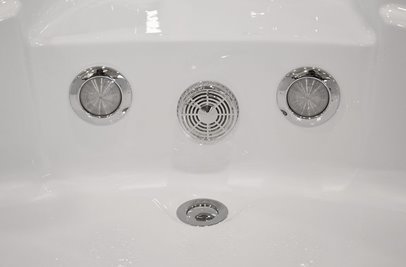 Wanna z hydromasażem narożna 157x157 cm MO-10632HC XL