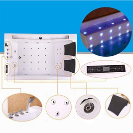 Wanna z hydromasażem i podgrzewaczem wody Fenix 606 180x120 cm L