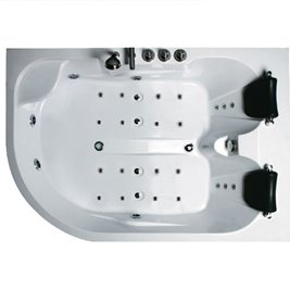 Wanna z hydromasażem podgrzewacz wody Carmen 631 L 180x120