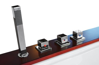 Wanna z hydromasażem do zabudowy prostokątna 180x150 cm MO-1666HC