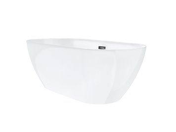 Wanna akrylowa, wolnostojąca Olvena Corsan 160 cm korek klik-klak grafit