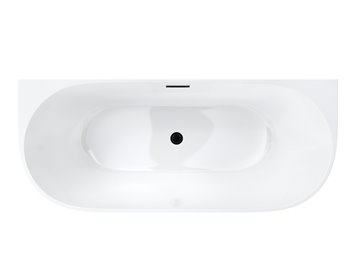 Wanna akrylowa, przyścienna wolnostojąca Mono Corsan 170 cm korek grafit