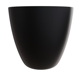 Czarno-biała matowa wanna wolnostojąca z konglomeratu + klik-klak czarny Goya 160 B&W Matt Besco WMMC-160GKB