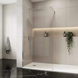 Flexi Rea ścianka prysznicowa do łazienki 100 cm profil chrom zdjęcie 3