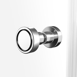 Kabina prysznicowa New Trendy Kalibra 2D drzwi podwójne uchylne kolor chrom 80x90 cm K-5082