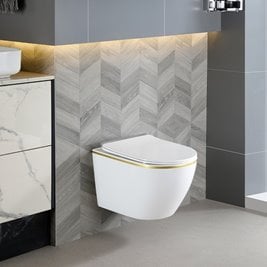 Zestaw podtynkowy stelaż GEBERIT DUOFIX + miska MIZU-WH-GL-TR-03 + przycisk DELTA 30 chrom