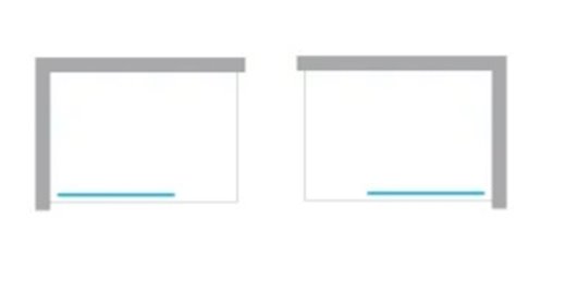 Parawan wannowy kolor złoty szczotkowany 80x150 P-0212-WL Nesta Gold Brushed New Trendy