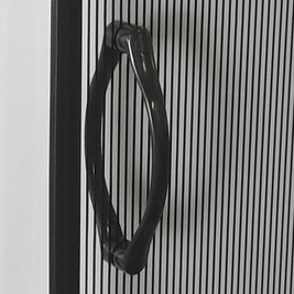 Czarna kwadratowa kabina prysznicowa z brodzikiem szkło z dekorem 90x90 Xenia SQ Kerra