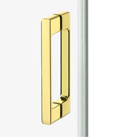 Kabina prysznicowa prostokątna 90x100 złota D-0418A/D-0421A Prime New Trendy Gold Light