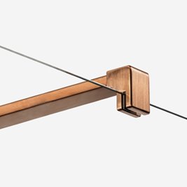 Ścianka prysznicowa miedziana 120 cm K-1751 Nesta Copper Brushed New Trendy