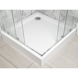 Kabina prysznicowa kwadratowa z brodzikiem 90x90 SQ Solid Kerra