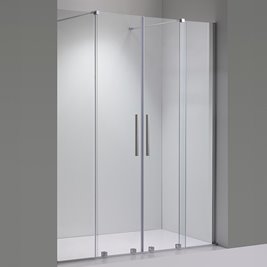Drzwi prysznicowe rozsuwane szkło 8 mm szerokość 160 cm ASTRA-CH-DUO-160