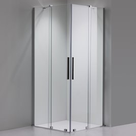 Kabina prysznicowa drzwi rozsuwane od rogu szkło 8 mm 90x90 cm ASTRA-CH-A-90X2+D