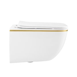 Zestaw podtynkowy stelaż GEBERIT DUOFIX + miska YUZU-WH-GL-TR-03 + przycisk DELTA 50 czarny mat