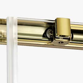 Kabina prysznicowa prostokątna lewa 120x90 złota szczotkowana D-0788A/D-0330B Prime New Trendy Gold Brushed