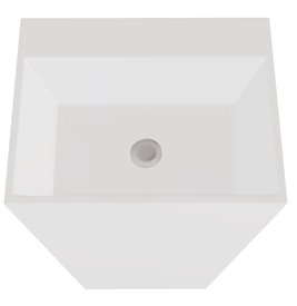 Matowa umywalka wolnostojąca Vera Matt Besco UMMB-V-WO