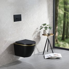 Zestaw podtynkowy stelaż GEBERIT DUOFIX + miska MIZU-BL-GL-RIM-02 + przycisk DELTA 50 biały