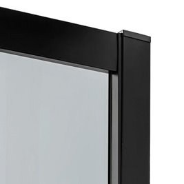 Kabina prostokątna przyścienna 120x80x80 cm profile czarny mat K-5158 New Varia Black New Trendy