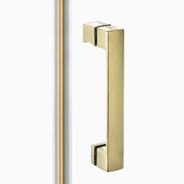 Kabina prysznicowa uchylna lewa kolor złoty 120x90 cm K-4516 New Trendy Nesta Light Gold
