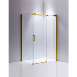 Złota kabina prysznicowa prostokątna 110x90 szkło 8mm KZ202BG