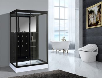 Kabina prysznicowa z hydromasażem niski brodzik 140x90 cm MO-0545-140