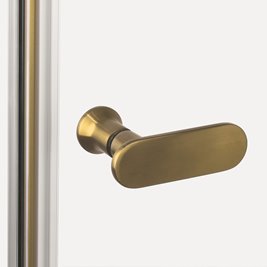 Złota szczotkowana kabina prostokątna 80x110 K-4237 New Soleo Gold Brushed New Trendy