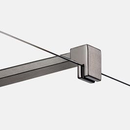 Ścianka prysznicowa stal szczotkowana 100 cm K-1757 Nesta Gunmetal Brushed New Trendy