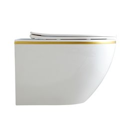 Zestaw podtynkowy stelaż GEBERIT DUOFIX + miska PEAK-WH-GL-RIM-03 + przycisk DELTA 20 chrom