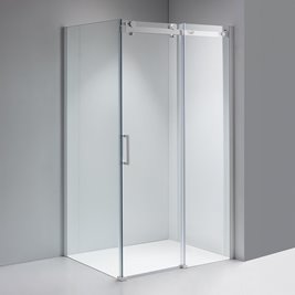 Biała kabina prysznicowa szkło 8 mm prostokątna 100x80 KZ203A