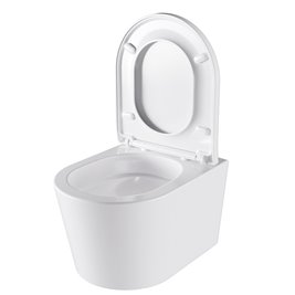 Zestaw podtynkowy stelaż GEBERIT DUOFIX + miska ELITE-WH-02 + przycisk DELTA 50 czarny mat