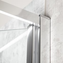 Drzwi prysznicowe podwójne uchylne 110 cm Solid DDP Kerra zdjęcie 3