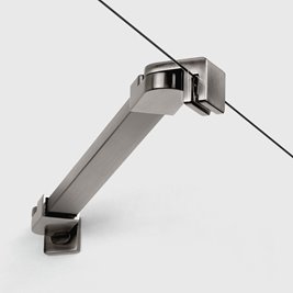 Drzwi prysznicowe uchylne prawe kolor stalowy 100 cm D-0932A New Trendy Nesta Gunmetal Brushed