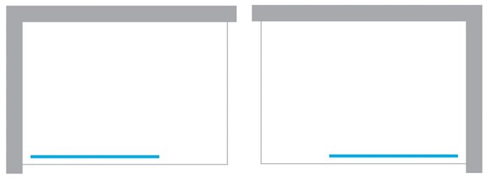 Stal szczotkowana parawan wannowy 70x150 EXK-3517-WP Avexa Gunmetal Brushed New Trendy