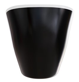 Wanna z konglomeratu czarno-biała 160 cm + klik-klak złoty Viya B&W Besco WMD-160-VWG