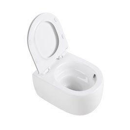 Zestaw podtynkowy stelaż GEBERIT DUOFIX + miska LAKE-WH-TR-01 + przycisk DELTA 20 chrom