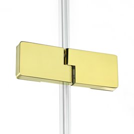Złota przyścienna kabina prysznicowa lewa 90x80 EXK-4798 Eventa Gold Shine New Trendy