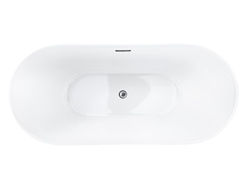 Wanna wolnostojąca akrylowa Nauti Corsan 160 cm korek klik-klak chrom