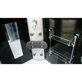 Kabina prysznicowa z hydromasażem i sauną parową 120x85 lewa MO-09912LS