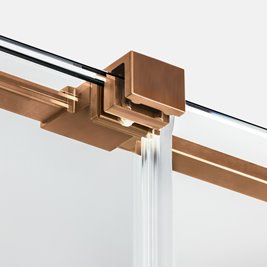 Miedziany szczotkowany parawan wannowy rozsuwany 100 cm Smart New Trendy EXK-7802