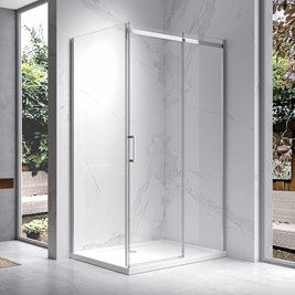 Kabina prysznicowa prostokątna 130x90 szkło 8 mm ZES-KZ22D-130X90