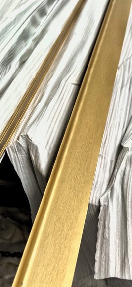 Ścianka prysznicowa 100 cm okucia złoty mat szkło 8mm Swiss Liniger