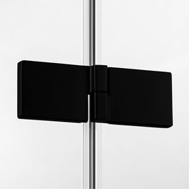 Czarna kabina prysznicowa trójścienna prawa 90x80 cm EXK-2632 Avexa Black New Trendy
