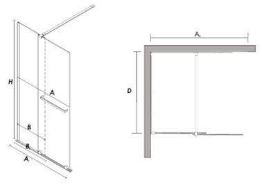 Ścianka prysznicowa rozsuwana 140 cm Creative BK258T14 powłoka Clean Glass