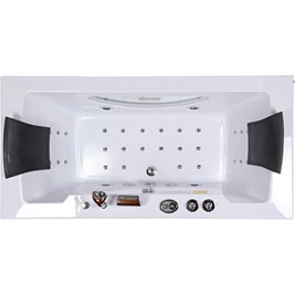 Wanna z hydromasażem prostokątna podgrzewacz wody Levante 659 180x90 cm